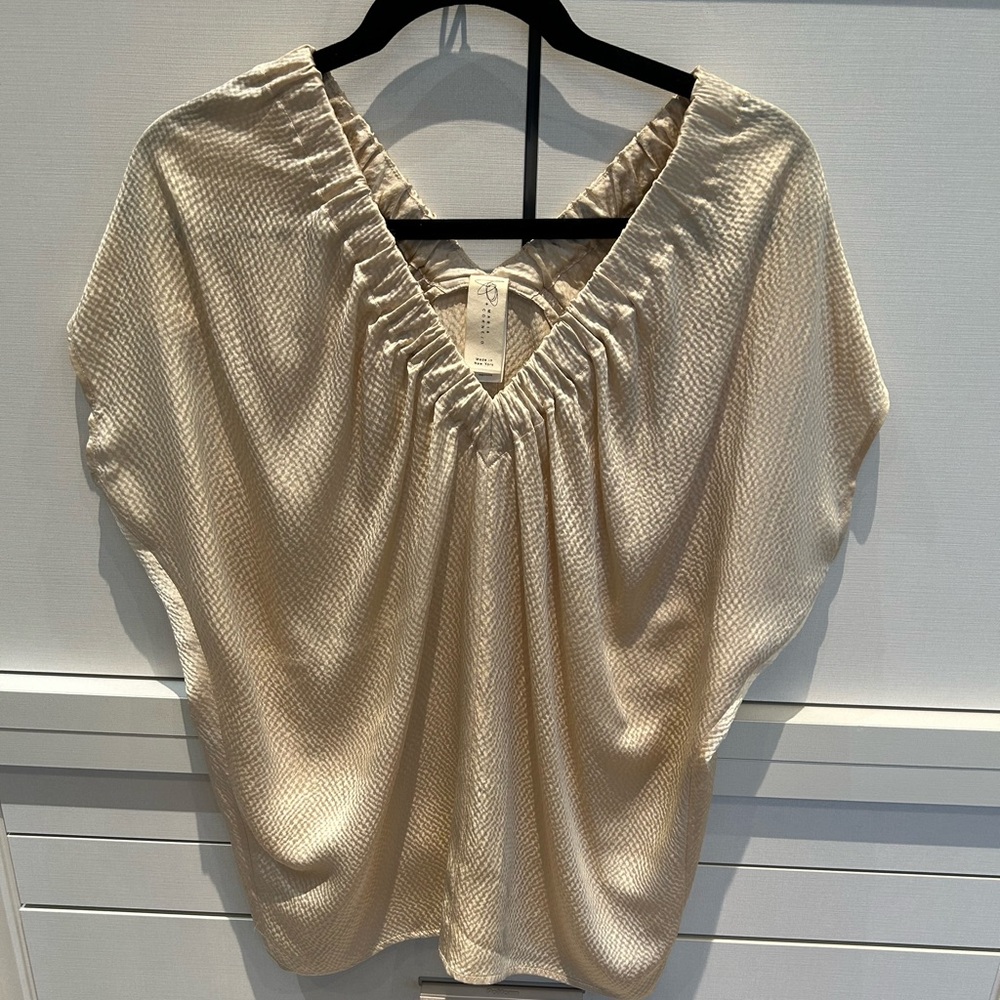 Zero Maria Cornejo double V  ruched Tilly top